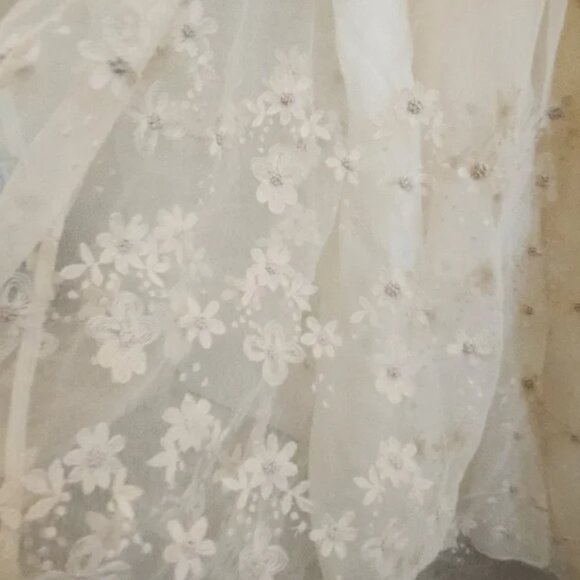 Dôen Heirloom Cardamine Dress Birch XXL Maxi Tulle Viscose Ethereal Flowers NWT - Picture 14 of 14